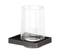 Portavasos KEUCO EDITION 11, cristal auténtico, 11150359000, Color: Negro titanio cepillado