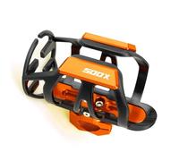 Portavasos Motocicleta Motocicleta CNC Aluminio Bebida Botella De Agua Jaula Portavasos Montaje Accesorios para Honda CB500X CB 500X(Orange)