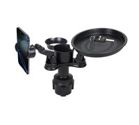 Portavasos para bandeja de automóvil - Mesa organizadora de tazas telescópica para automóvil | Expansor de montaje de botella para teléfono inteligente, para refrigerios, teléfono, bebida, comida, lla