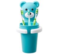 Portavasos para cepillo de dientes - Portacepillos de dientes para niños con para enjuagar, organizador portátil para el baño, soporte para niños, diseño fácil de limpiar | Portaogg