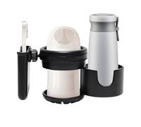 Portavasos Para Cochecito - Estante Para Botellas De Agua Giratorio De 360 grados Con Soporte Para Teléfono | Botellero Multifuncional Para Cochecito, Carritos De Compras, Scooters, Sillas De Rued