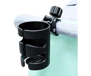 Portavasos para cochecitos de niños,Portavasos universal para bicicleta,Rotación de 360 grados, portabotellas portavasos de agua para carritos bicicletas de montaña,Silla de ruedas bicicleta portacafé
