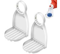 Portavasos para detergente líquido para la Colada - Bandeja de para jabón de 11,73 x 3,58 x 0,67 Pulgadas, recipientes montados sin perforación para líquidos para Ropa | Archivadores para