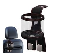 Portavasos para reposacabezas: Asiento de automóvil, Interior del vehículo, Almacenamiento Multifuncional 2 en 1, Organizador de Doble Gancho, Colgante Duradera | para Bebidas Aperitivos Viajes
