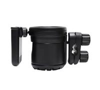 Portavasos para Silla De Ruedas,Soporte de Bebida con Rotación 360° y Soporte para Móvil - para Biberón Antideslizante para Bicicletas, Monopatines, Carritos de Compra y Cochecitos