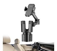 Portavasos para teléfono para automóvil, Soporte para teléfono para portavasos para automóvil, Soporte Giratorio para y Taza para Coche, Soporte para Bebidas para Coche, Portavasos Ajustable