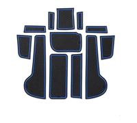 Portavasos Puerta Costura para Mazda 6 2008 2009 2010 2011 2012 2013 Alfombrilla Goma para Ranura Puerta Cojín para Taza Almacenamiento Posavasos Adhesivo A Prueba Polvo(BLU)