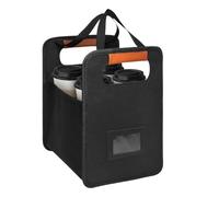 Portavasos reutilizable, soporte plegable para tazas de café con divisores ajustables, estante de bandeja de 4 tazas para coche, deportes, pícnics, viajes, sala de clases, familia, exteriores, 11,22 x