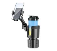 Portavasos Soporte para Teléfono - Soporte para Teléfono 500g con Expansor | Diseño 2 en 1 giratorio giratorio de 360° | Soporte para teléfono multifuncional para taza de coche con silicona elástica |