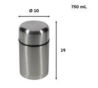 Portavasos Térmico Ilsa Acero Inoxidable 18/10 Tapa Thermos Funda
