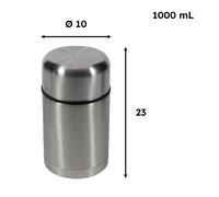 Portavasos Térmico Ilsa Acero Inoxidable 18/10 Tapa Thermos Funda