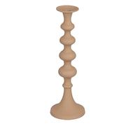Portavelas 13 x 13 x 39,5 cm Beige Aluminio