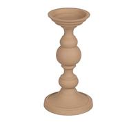 Portavelas 15 x 15 x 28 cm Beige Aluminio