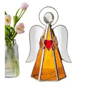 Portavelas | acrílico Ángel decoración de mesa en aspecto de vidrieras, atrapa el sol decorativo para la luz del sol | para salón, dormitorio, salón, mesa de café, armario y mesita de noche