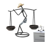 Portavelas africano, soporte para velas de mujer africana, portavelas de estilo africano, soporte para velas de té, estilo africano, metal, abstracto, arte votivo, figura de candelabro