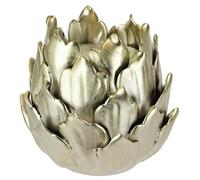 Portavelas 'alcachofa' de cerámica para Vela de Pilar, candelabro, decoración Dorada, para Corona de Adviento, Coronas, Coronas, decoración de Mesa, piñas, nenúfares, Loto, Objeto Decorativo, Regalo