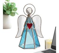 Portavelas Ángel - Decoración de Escritorio Ángel Acrílico Teñido - Decoración De Atrapasol para Mesa | para Dormitorio, Sala De Estar, Mesa De Café, Gabinete, Estante Y Mesita De Noche