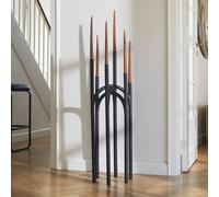 Portavelas AYTM Angui, negro, altura 92 cm, hierro