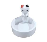 Portavelas con patas que calientan gatitos, portavelas de dibujos animados,Portavelas de granja con diseño de patas cálidas | Soporte de pedestal de vela blanca de gatito de dibujos animados para mesa
