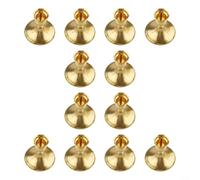Portavelas cónicos decorativos vintage, candelabros de hierro, portavelas de hierro de 2.8 x 2.6 pulgadas para mesa de comedor, repisa (paquete de 12 cobre)