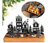 Portavelas Corona de Adviento para candelita,Inserto de Vela Velas de Mesa,portavelas de Metal Moderno,para DIY decoración de la Corona de Adviento de Navidad Vela Placa