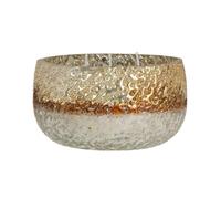 Portavelas Cristal Crema 13 x 13 x 8 cm