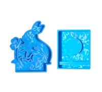 Portavelas de conejo único que hace un molde de silicona para hacer un soporte de conejo. Flexible que hace un molde para suministros de manualidades