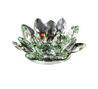 Portavelas de cristal de loto - Adornos de flor de loto para centro de mesa, boda, decoración de Feng Shui (estilo 3)