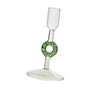 Portavelas de cristal moderno para árbol de Navidad, mano de obra de borosilicato, base ancha y fuerte, se adapta a lámparas de cera estrechas estándar, decoración de interiores, soporte estrecho de