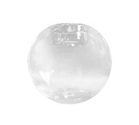 Portavelas de cristal redondo transparente decorativo para decoración de mesa, boda, fiesta