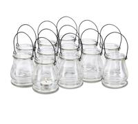 Portavelas de cristal soporte para velas linternas colgantes colgante 10 cm
