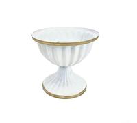 Portavelas de hierro de aspecto auténtico para estanterías, decoración de escritorio, escritorio, espacio de trabajo creativo y áreas de enfoque (blanco, pequeño)