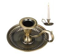 Portavelas de metal, portavelas cónicos vintage con asa para decoración del hogar, fiesta, boda, Navidad y centro de mesa