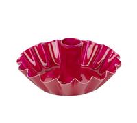 Portavelas de metal rosa festoneado - Hecho a mano en la India con acabado esmaltado - Elegante decoración de mesa - Uso versátil para ambiente de cena y estilo de repisa durante todo el año fabricado