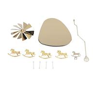 Portavelas de Navidad, bandeja triangular redonda, estilo europeo romántico, soporte giratorio de acero inoxidable para aromaterapia (#2)