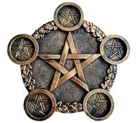 Portavelas De Pentagrama, 1 Portavelas De Estrella, Portavelas De Tarot, Bandeja De Resina para Velas De Té, Suministros para Ceremonia De Altar