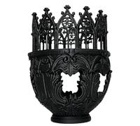 Portavelas de pilar - Centro de mesa con diseño de catedral, elegante exhibidor de candelabros, acento decorativo, pieza clásica de decoración del hogar, elegante de mantel | Estilo para