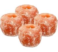 Portavelas de Sal del Himalaya - 4 Unidades - Magic Salt® Lighting for Your Soul