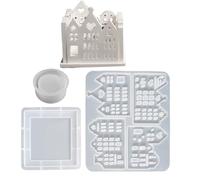 Portavelas de silicona | Molde de fundición sin pegajosidad - Diseño hueco de silicona para velas | Para DIY yeso, resina, chocolate, principiantes, vacaciones, San Valentín y Navidad