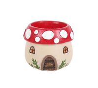 Portavelas de té con diseño de casa de hongos: decoración encantadora de resina para un ambiente mágico, diseño intrincado, artesanía duradera, iluminación versátil