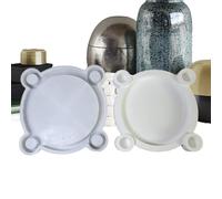 Portavelas de té con forma de vela, molde hecho a mano, 4 agujeros, moldes de silicona, hechos a mano, formas de decoración de epoxi, para decoración del hogar, manualidades, fiestas, familiares