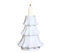 Portavelas de Vidrio - Soporte para candelitas, Material Transparente y Duradero, diseño Moderno y | Decoración para el hogar con Base Estable para Mesa de Comedor, Centro d