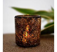 Portavelas Decoracion Hecho a Mano - Diseño Minimalista para Decoracion Hogar - Cristal Mosaico para Ambiente Romántico - Ideal para Decoracion Salon con Elegante Porta Velas Cristal (1)