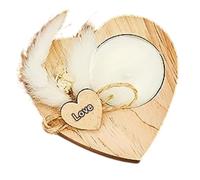 Portavelas Decorativos,Base de Madera para Velitas - con Flores Secas Portavelas Rústicos Románticos - para San Valentín Favores De Boda Decoración del Hogar Centro De Mesa para