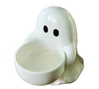 Portavelas Fantasma Halloween | Portalamparas de Terapia Adorable con Fantasma - Decoración De Temporada Resina para Mesa Centro Estantería Escritorio Casa Encantada