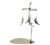 Portavelas Giratorio | Candelero Giratorio Portavelas con Bandeja | Portavelas Giratorio De Acero Inoxidable para Bodas Decoración De Hogar Regalo De Cumpleaños