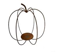 Portavelas minimalista de hierro con diseño de calabaza, centro de mesa para decoración de interiores, mejora el espacio con estética moderna y limpia