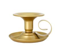 portavelas para la Cena, Candle Holder 2 Pieces Multicolor Metal Home Decoration Bedroom Living Room Ornament(Golden)