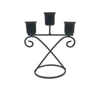 portavelas para la Cena, Metal Candlestick Holder 2 Pieces, Home Decoration For Bedroom Living Room, Black and Gold(Black 4)