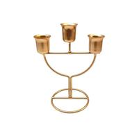 portavelas para la Cena, Metal Candlestick Holder 2 Pieces, Home Decoration For Bedroom Living Room, Black and Gold(Black)